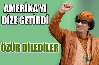 ABD, Kaddafiden özür diledi 
