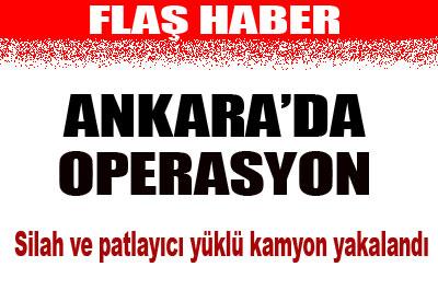 Kamyonda silah ve patlayıcılar ele geçti 