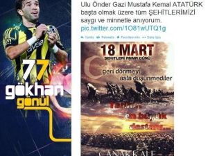 Ünlü Futbolculardan 18 Mart Mesajları