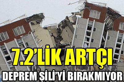 Şilide 7.2 büyüklüğünde artçı 