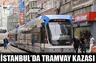 İstanbulda tramvay kazası 