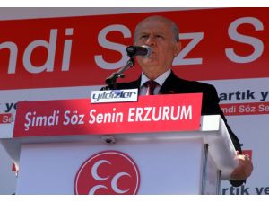 Mhp Lideri Bahçeli Erzurum’da