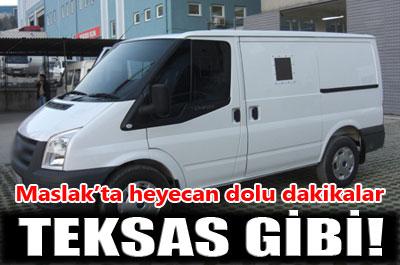 Banka aracı saldırıya uğradı 