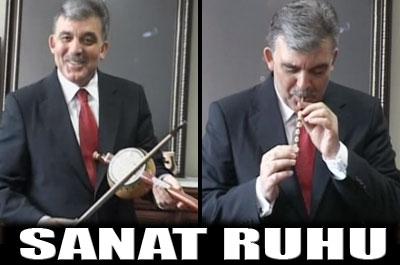 Cumhurbaşkanı Gül, kabak kemane çaldı 