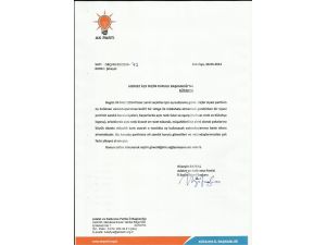 Ak Partiden Şikayet
