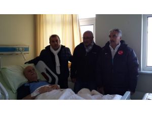 Tüfad’dan Ahmet Suat Özyazıcı’ya “Geçmiş Olsun” Ziyareti