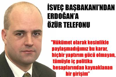 İsveç Başbakanından Erdoğana özür 