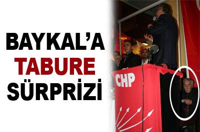 Baykala tabure sürprizi 