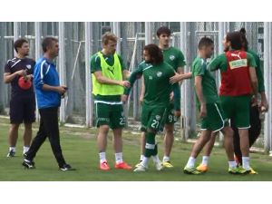 Bursaspor Antrenmanında Tartışma