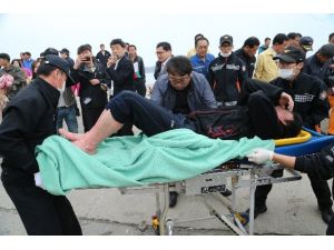 Kurtarılan Yolcular Hastanede