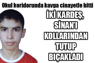 Okul koridorunda kavga cinayetle bitti 