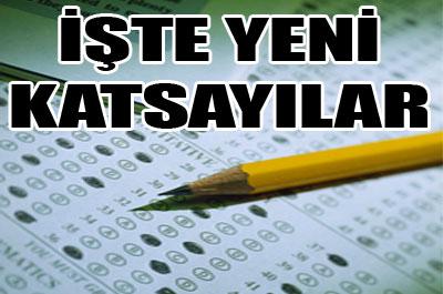 İşte yeni katsayılar 