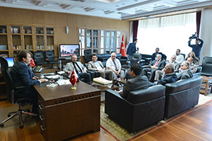 Gazeteciler Cemiyeti’nden Büyükşehir Başkanı Erkoç’a Ziyaret