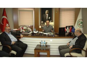 Giresunspordan Başkan Aksuya Ziyaret