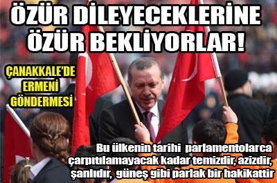 Erdoğandan Çanakkalede Ermeni göndermesi 