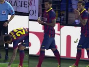 Alves’e Muz Atan Irkçı Tutuklandı