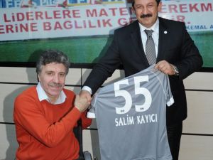 Kick Boks Federasyonu Başkanı Kırıcıdan Samsunspora Ziyaret