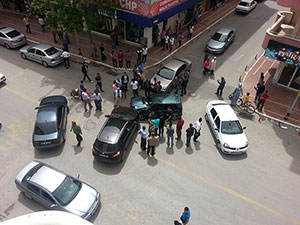 Elbistanda Trafik Kazası: 2 Yaralı