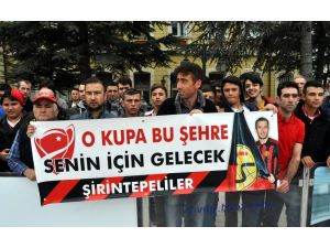 Eskişehirspor, Kupa Finaline Coşkuyla Uğurlandı