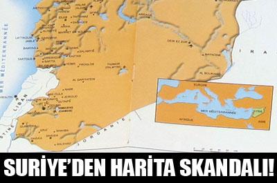 Suriyeden harita skandalı 