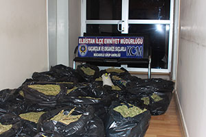 Elbistanda 143 Kilogram Esrar Ele Geçirildi