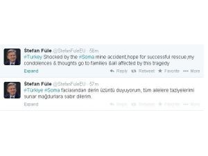 Abnin Genişlemeden Sorumlu Komiseri Stefan Füle’den Türkiye’ye Taziye Mesajı