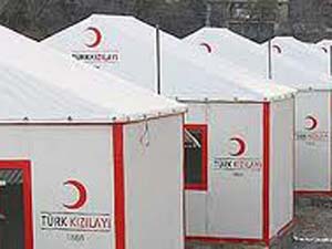 Kızılay, Türkoğlunda Bağış Çadırı Kurdu
