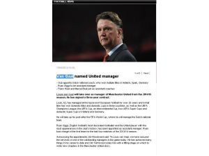 Manchester’ın Yeni Teknik Patronu Louıs Van Gaal