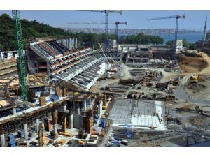 Vodafone Arena Stadının İnşaatı Devam Ediyor