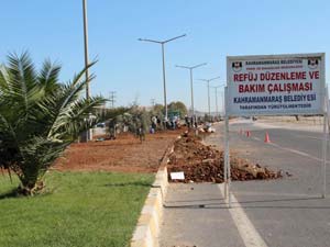 Doğu Çevre Yolu Yeşillendiriliyor