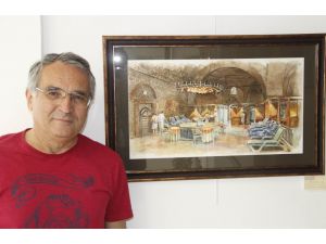 Bursa Kaplıcaları Ve Hamamları Sulu Boya İle Ölümsüzleşti
