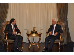 Kktc Cumhurbaşkanı Eroğlu, Tobb Başkanı Hisarcıklıoğlu’nu Kabul Etti