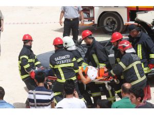 Sivil Savunma Ve İtfaiye Okulu Mezunlarından Nefes Kesen Tatbikat