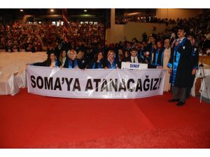 Mezun Olan Öğretmen Adayları Soma’yı Unutmadı