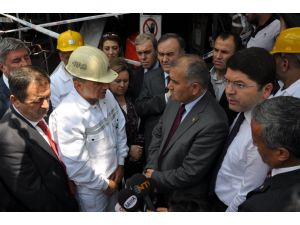 Komisyon Üyeleri Somadaki Madende İncelemede Bulundu