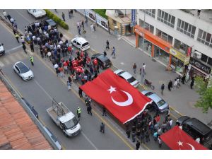 Nevşehir’de Bayrağa Saygı Yürüyüşü