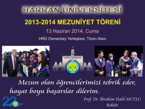 Harran Üniversitesi’nde Mezuniyet Heyecanı