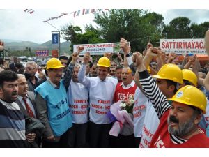 Sarıgül, Maden İşçilerini Ziyaret Etti