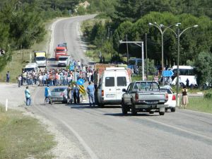 Muğlada Özelleştirmeye Karşı Zincirli Eylem