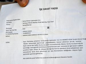 Somada Maden İşçilerine İhtarname Şoku