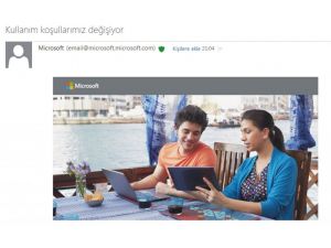 Mıcrosoft Kullanım Koşullarını Değiştiriyor