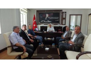 Kobani Yardım Komisyonu Kaymakamla Görüştü