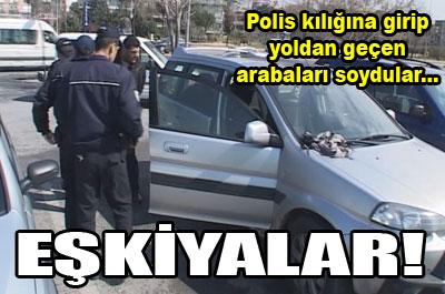 Sahte polisler gasp yaptı 