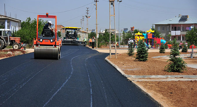 Afşinde Asfalt Çalışması