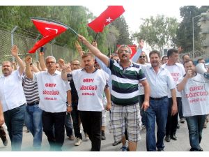 Cam İşçileri Greve Başladı