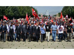 Balyoz Davasından Tahliye Olan Subaylar Anıtkabir’i Ziyaret Etti