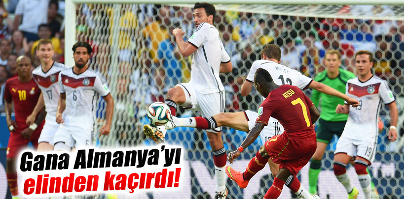 Gana Almanyayı elinden kaçırdı