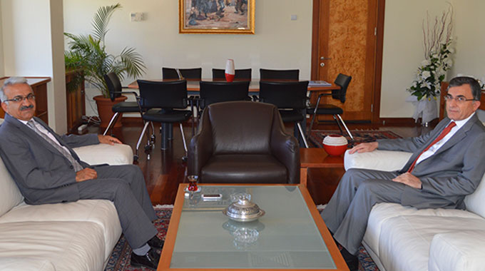 Mesut Alkan’dan Rektör Karaaslan’a Veda Ziyareti