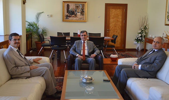Ateş Ve Aktaş’tan Rektör Karaaslan’a Veda Ziyareti