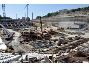 Vodafone Arenada İnşaat Çalışmaları Sürüyor